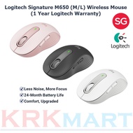 Logitech Signature M650 (M/L) Wireless Mouse (1 Year Logitech Warranty)