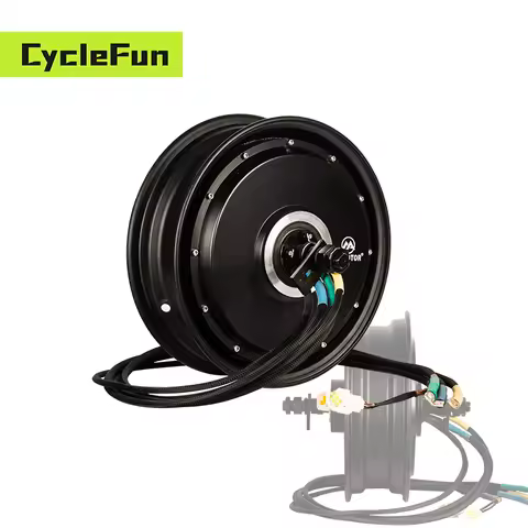 YMMOTOR 12*3.5inch Rated 5KW 50H Peak 8KW 72V WP High Power Electric Motorcycle BLDC Hub Motor 5000W