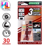 HARDEX 3 TON STEELWELD EPOXY  / 90 MIN EPOXY ADHESIVE GLUE / 5 MINUTES EPOXY ADHESIVE GLUE RED 2x15m