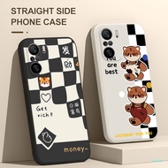 Phone Case for Xiaomi Mi 10T PRO Xiaomi Mi 11 10 PRO Mi 11 10 Lite Ultra H218 checkered tiger pattern