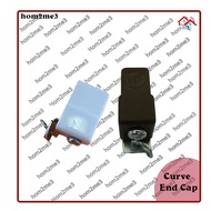 CURVE END CAP (WHITE / BROWN )