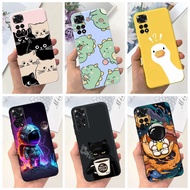 Xiaomi Redmi Note 11 / Note 11s / Note11 Pro 4G 5G Global Cute Cat Dinosaur Astronaut Cartoon Candy Color Soft Silicon Phone Case