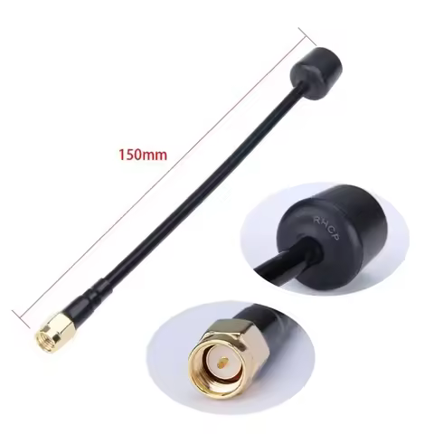 IFlight Albatross 5.8GHz 3Dbi 5000-6000MHz 150mm RHCP / LHCP RP-SMA / SMA FPV Antenna for RC FPV Dro
