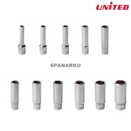 1/4" WHITE DEEP SOCKET 4MM - 14MM (6 POINT)