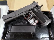 二手寄賣 近全新 King Arms Predator Tactical Iron Shrike 1911 GBB 2匣