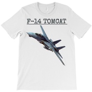 White Design Fun American Naval Aviation F 14 Tomcat Tee In Action T-Shirt