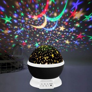 Romantic Starry LED Projector Night Light Bluetooth Speaker Light Music Player bedside lamp Lampu Ti