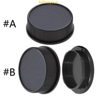 fol Rear Lens Cap + Camera Body Cap Plastic Black for Leica LM for M M10 M9 M8 M7 M6 MP Mount Camera