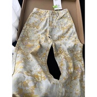 Women's Y2K Autumn/Winter Tie-Dye Camo Jeans