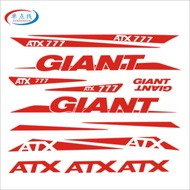 "stock'Bike Sticker Road Bike Mountain Bike Frame Sticker ATX777 diy Sticker Engraving Hollow Transf