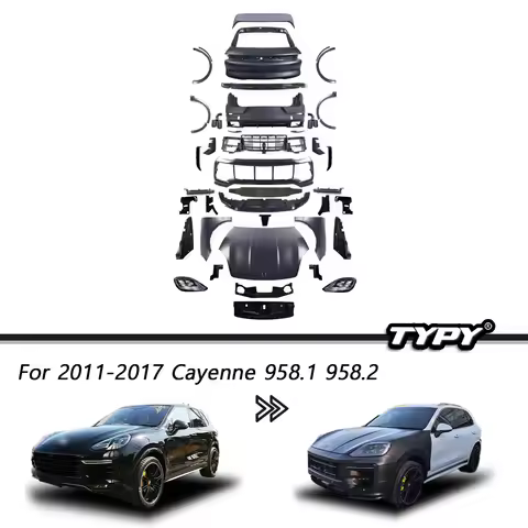 TYPY Car Body Kit For Porsche Cayenne 958 2011-2017 958.1 958.2 Upgrade To Body Kit Bumpers Headlamp