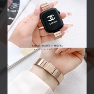 Suitable for Apple Watch applewatch Strap Metal Square Bamboo Small Waist iwatch Watch Strap series8
