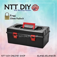 NTT DIY ToolBox Plastic Tool Box Set Spanar Box Plastic Storage Toll Box Fishing Box free 20mm Padlo