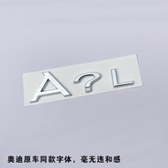 Audi Question Mark Car Sticker Original Car Font A3Q2LQ5Q7A4LA6L Personalized Modified Creative?Rear