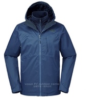 [United States The North Face] Free > Men's Warm Two-Piece Hooded Waterproof Jacket Brushed Jacket M