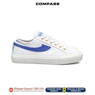 [Original 100%] Compass Gazelle Low White Blue / WB