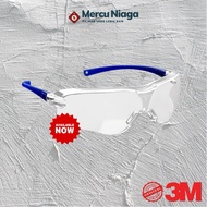 3M SAFETY GLASS 10434 Clear Lens Blue Temple