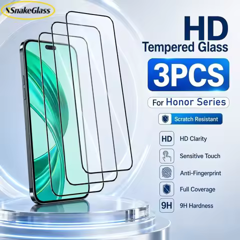 3PCS HD Tempered Glass Screen Protector For Honor 600 500 400 Lite 400 Smart 200 Lite 90 Smart X9 X8