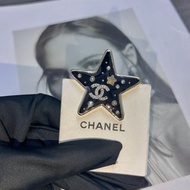 Chanel香奈儿五角星胸针✨黑金配色经典双C标志 香港现货顺丰包邮