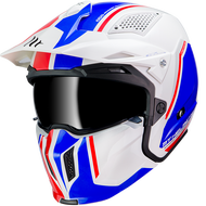 MT HELMET STREETFIGHTER TWIN B7 GLOSS PEARL BLUE