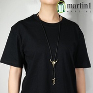 MARTIN1 Men Necklace, Ethnic Style Copper Ox Head Pendant Necklace, Creative Silver Golden Jewelry A