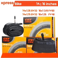 CST Inner Tube 14 16 Inch 16x1-3/8 16x1.35 14x1.35 14x1.75 Presta FV Schrader SV Folding Bike Tube