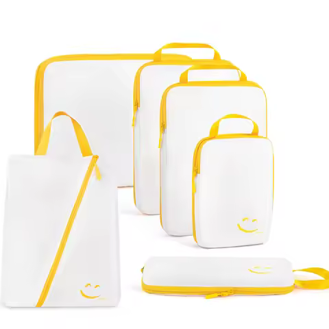 Travel Compression Packing Cubes Luggage Organizer Accessories Extensible Storage Bags Travel Pouch 