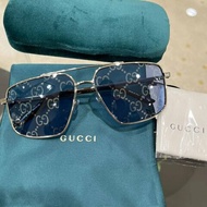 gucci 滿LOGO 男款太陽眼鏡 全新全配