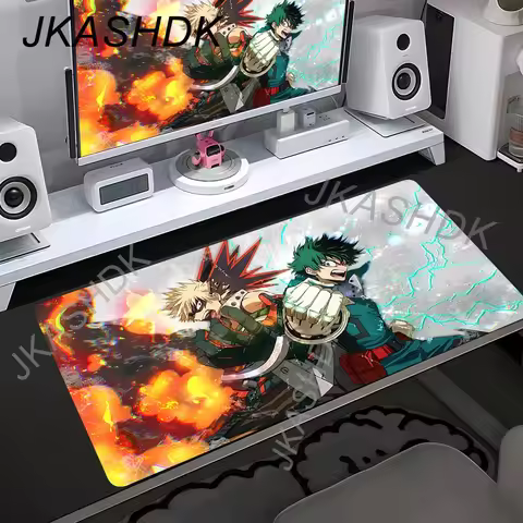 Academia Deku Anime My Hero Mouse Pad Gaming Pc New Custom Large Mousepad XXL 600x350 Mouse Mat Offi