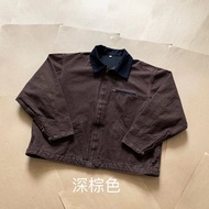 Carhartt Cleanfit เสื้อแจ็กเก็ตแบบมีปก Workwear แบบหลวม J97พิมพ์ลาย “Detroit