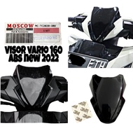 HITAM Visor VARIO 160 ABS NEW 2022 BLACK VISOR VARIO 160 CBS MODEL LIKE ORIGINAL HONDA NEW WINDSHIEL