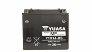 แบตเตอรี่Yuasa YTX 14 BIGBIKE triumph 🏁🇬🇧แบตเตอรี่ BIGBIKE แบตมอเตอร์ไซค์ บิ๊กไบค์ YUASA YTX14-BS 12V 12Ah