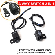 3 Way Switch For Mini Driving Light Universal - Mirror Type