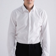 era-won เสื้อเชิ้ตรุ่น QUIET LUXURY SHIRT LONG MEN SLIM HIDDEN BUTTON COLLAR ทรง DRESS SHIRT สี Whit