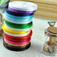1/4inch Satin Ribbon +/-13yards 0.6cm Satin Ribbon Riben Kain