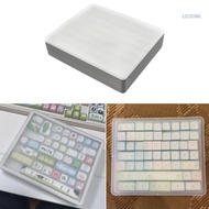 【CH】 Componentized Keycap Case Clear Rank Stackable Storage Container Thin Plastic For Office Home U