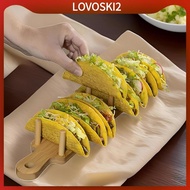 [LovoskiacMY] Wooden Taco Holder, Burrito Holder, Holds 8 Tacos, Housewarming Gifts, Multi-Purpose T