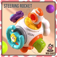Moo Baby Toy Steering Rocket Busy Toys for Baby Mainan Baby 6 Bulan Motor Skill Sensory Toys Baby 6 