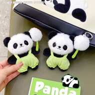 Dandelion Plush Hug Panda Doll Backpack Pendant Cute Doll Children Birthday Gift Keychain Accessorie