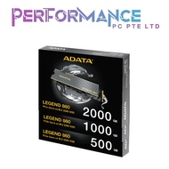 ADATA LEGEND 860 500GB /1TB /2TB PCIe Gen4 x4 M.2 2280 (5 YEARS WARRANTY BY CORBELL TECHNOLOGIES PTE
