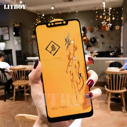 6D Premium Tempered Glass For Xiaomi Pocophone F1 Redmi Note 10 Pro 8 9 Pro A1 A2 A3 F2 X5 X3 X4 M5 