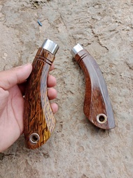 gagang unik bahan kayu aren pernis cocok untuk gagang pisau atw joran pancingan juga bisa