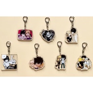 Death Note acrylic keychain, double-sided keychain, Death Note keychain, anime gift, L, Light Yagami