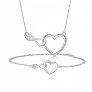 adjustable chain necklace infinity heart bracelet for woman birthday gift women gift for girlfriend