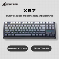 Attack Shark X87 Tri-Mode Mechanical Keyboard RGB Hot-Swap Wireless Customized keyboard