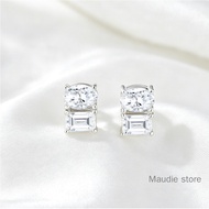 4ct Fancy Cut Real Moissanite Diamond Earrings 100% All Stone Pass Diamont Test Oval Lab Emerald Sil
