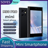 2024 ใหม่ SOYES M80 PRO 4G สมาร์ทโฟน 3.0 นิ้วหน้าจอ HD 2GB RAM 16GB ROM วิทยุ FM WIFI Hotspot บลูทูธ Face Recognition Android 9.0 โทรศัพท์มือถือสองซิม