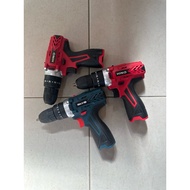 BATTERY DRILL 12v CORDLESS DRILL ONLY TANPA BATERI