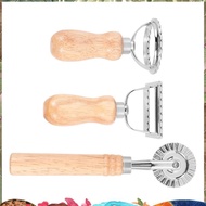 3Piece Ravioli Pasta Cutter Set, Ravioli Stamp Maker with Wooden Handle Ravioli Cutter Pasta Cutter 