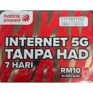 Hotlink Prepaid Sim Card "Double Digit  Easy to Remember" 017-6651193